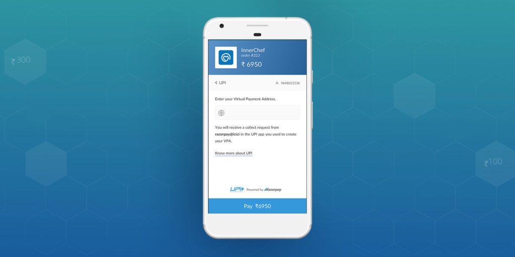 razorpay upi payment method
