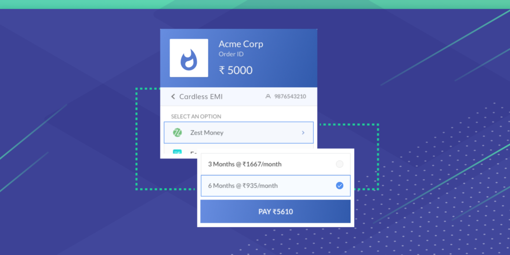 cardless emi razorpay