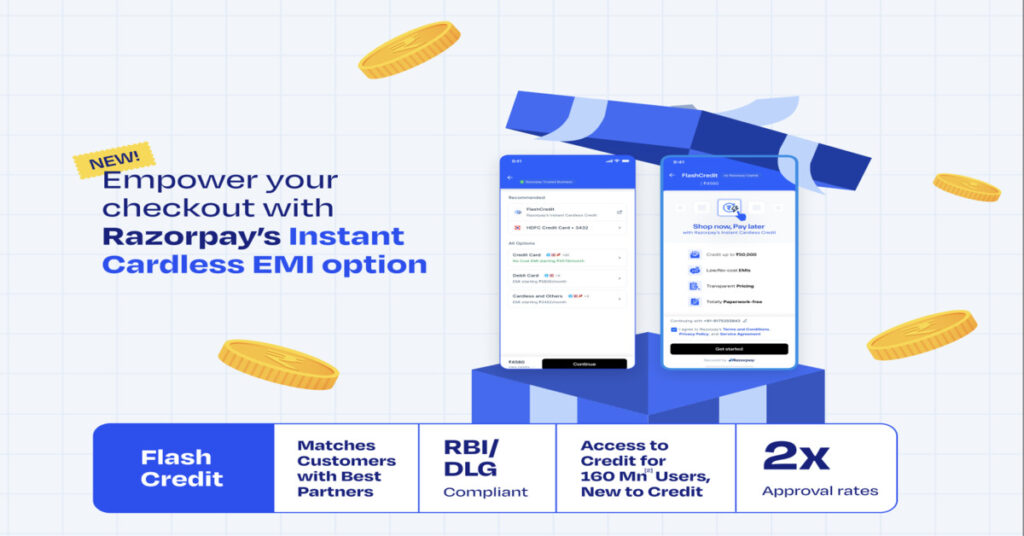 Empower your checkout with Razorpay's Instant Cardless EMI option