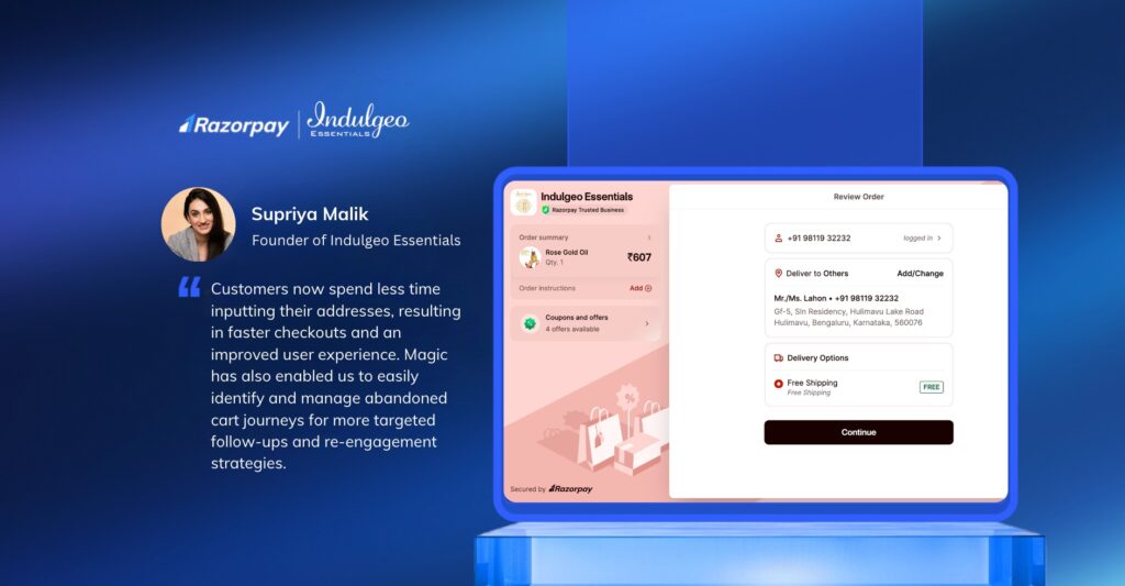 Magic checkout case study Indulgeo
