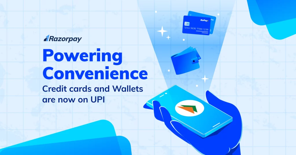 credit cards and wallets on upi