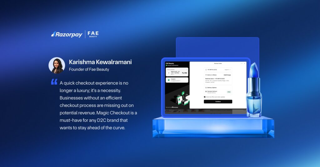 Magic Checkout case study Fae Beauty