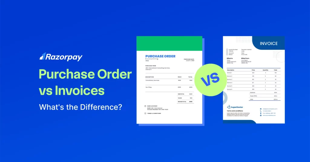 purchase order vs invoices
