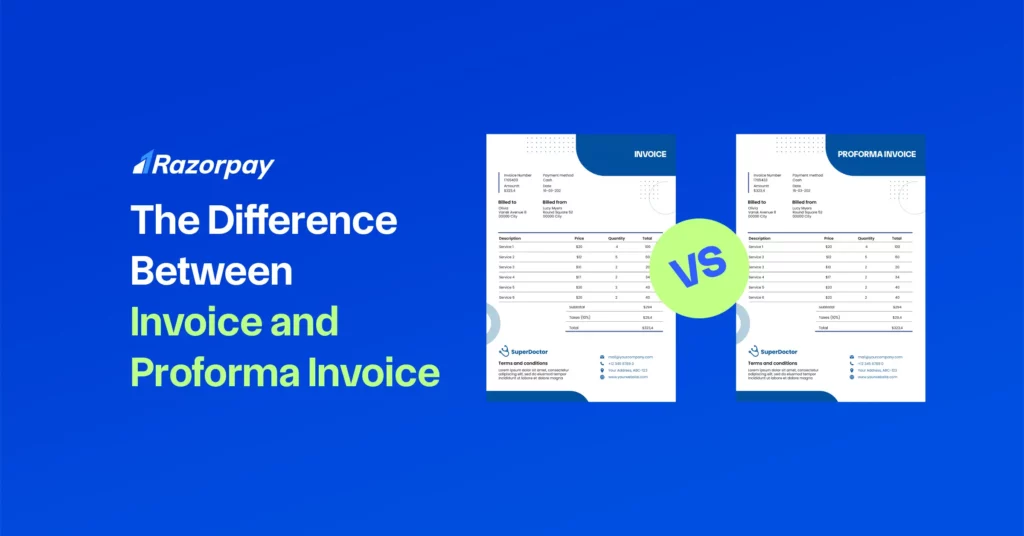 Proforma Invoice vs Invoice