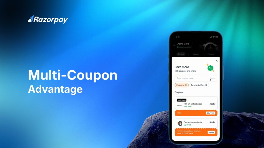 multi coupon feature by Razorpay