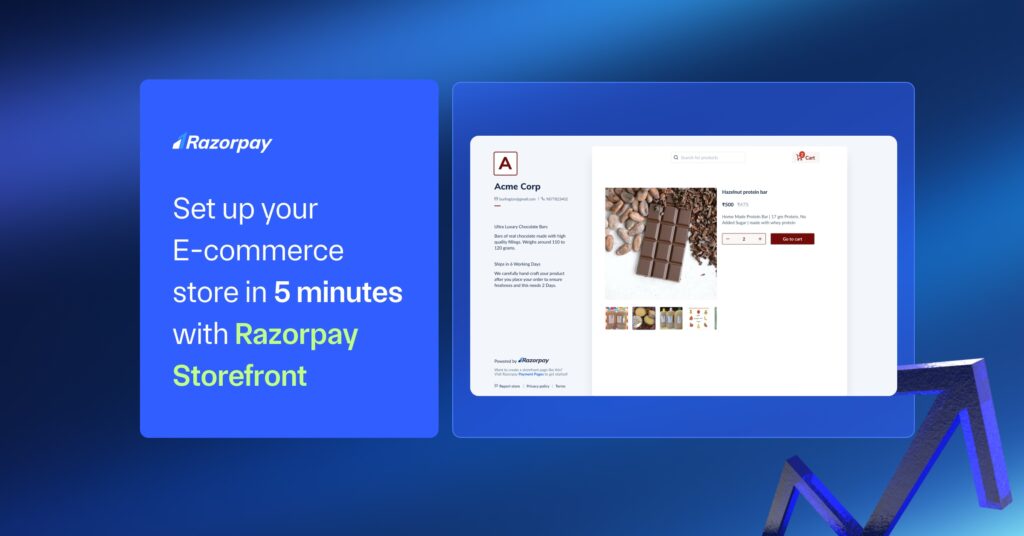 Razorpay Storefront banner