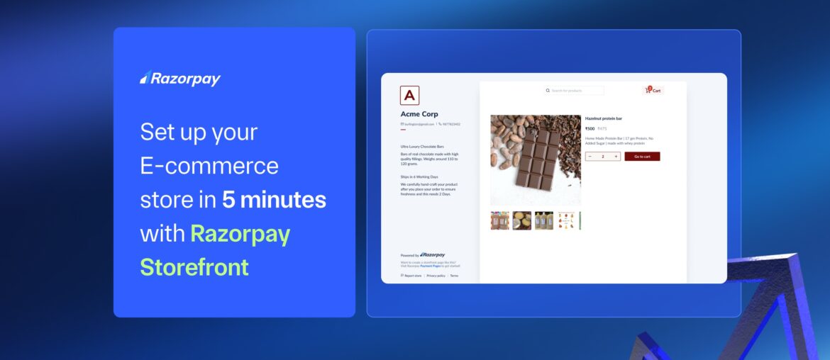 Razorpay Storefront banner
