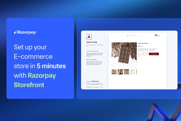 Razorpay Storefront banner