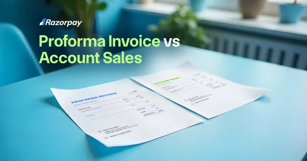 Proforma Invoice vs Account Sales