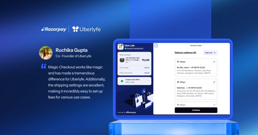 Uberlyfe Magic Checkout case study