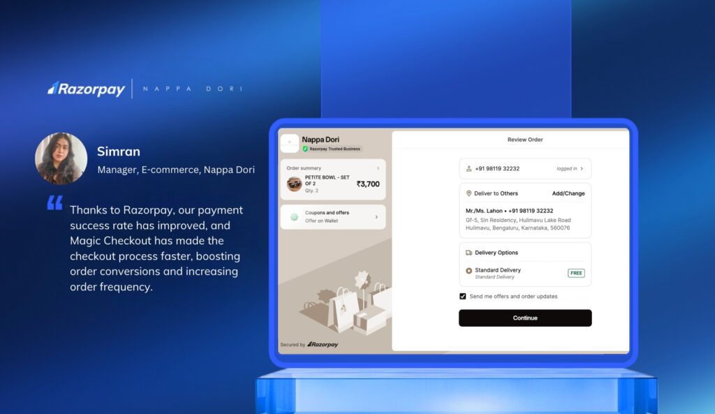 Magic checkout case study Nappa Dori