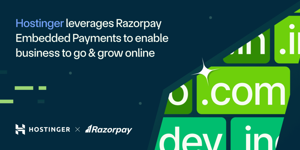 Hostinger partners with Razorpay to simplify Payments
