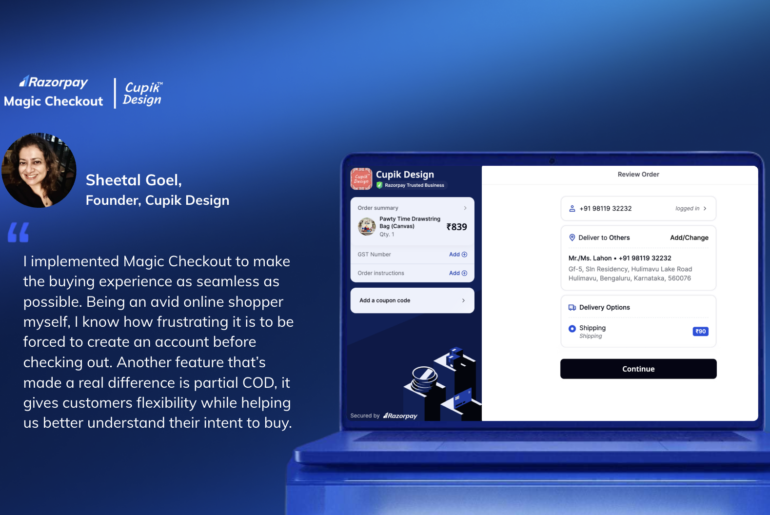Magic checkout case study Cupik Design