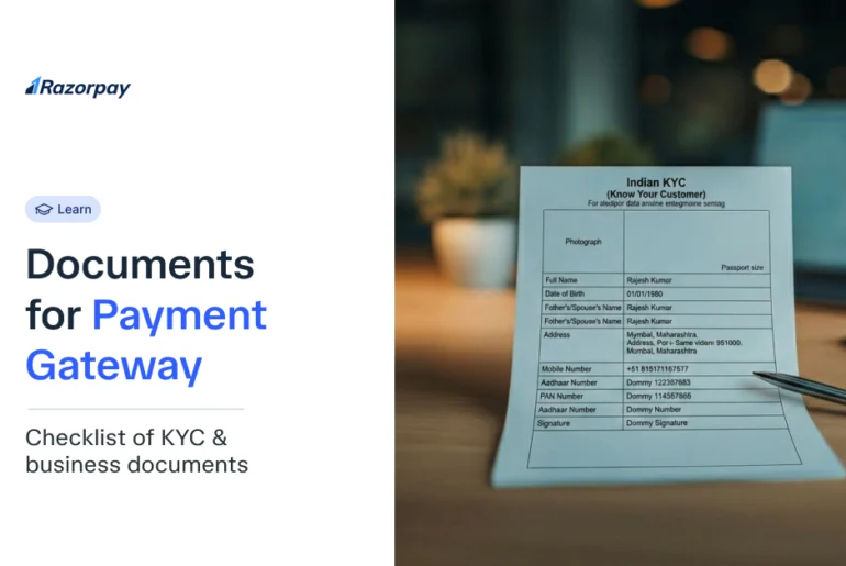 Documents for Payment Gateway