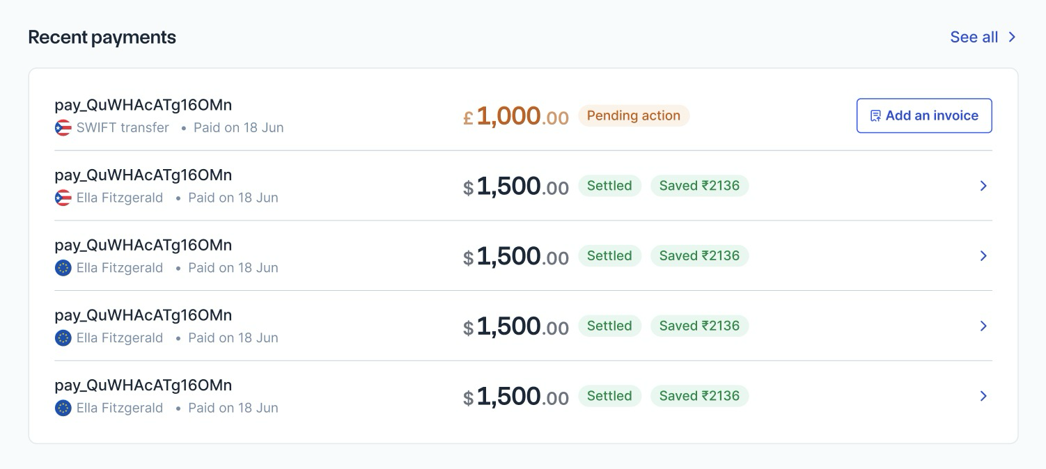 Exporters can upload invoices here