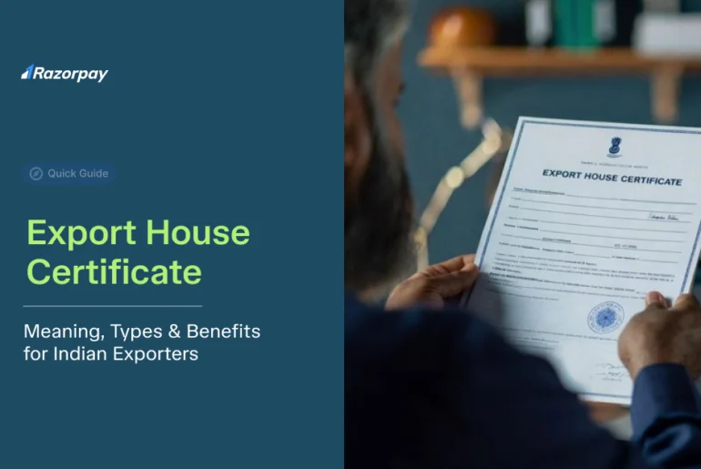 Export House Certificate