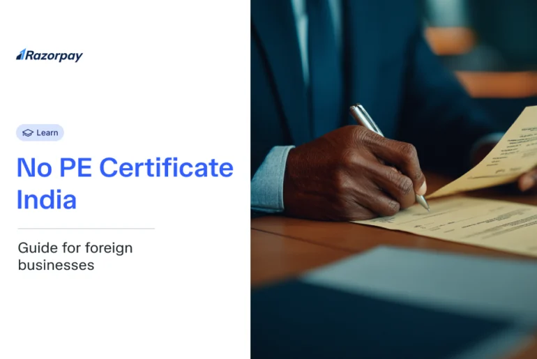 No PE Certificate India