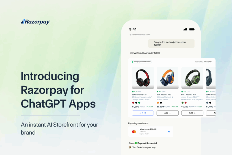 ntroducing Razorpay for ChatGPT Apps