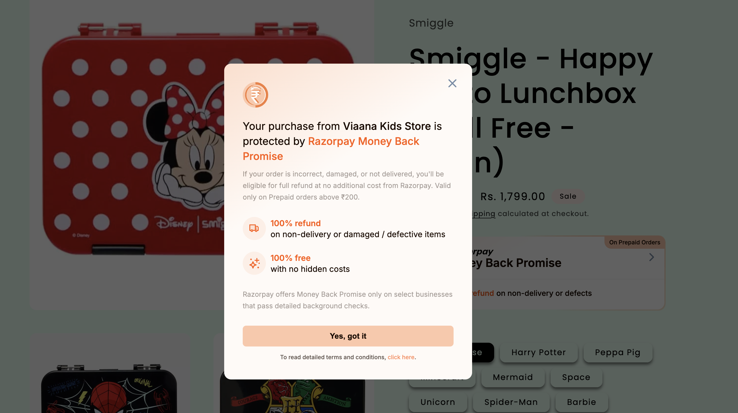 money back promise <> Live