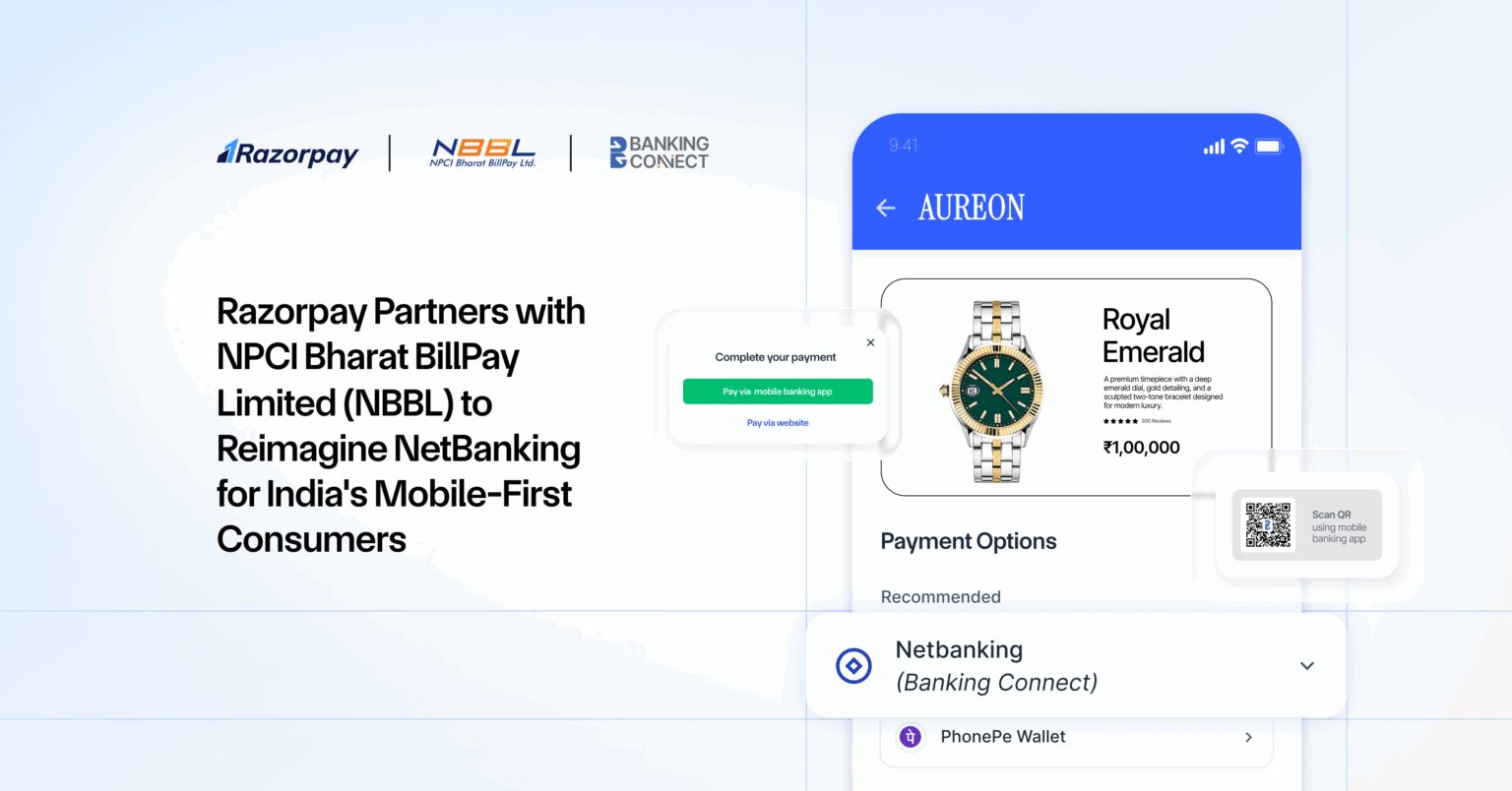 Business Banking Image Razorpay Razorpay × NPCI Bharat BillPay Limited: Reimagining NetBanking for the ...