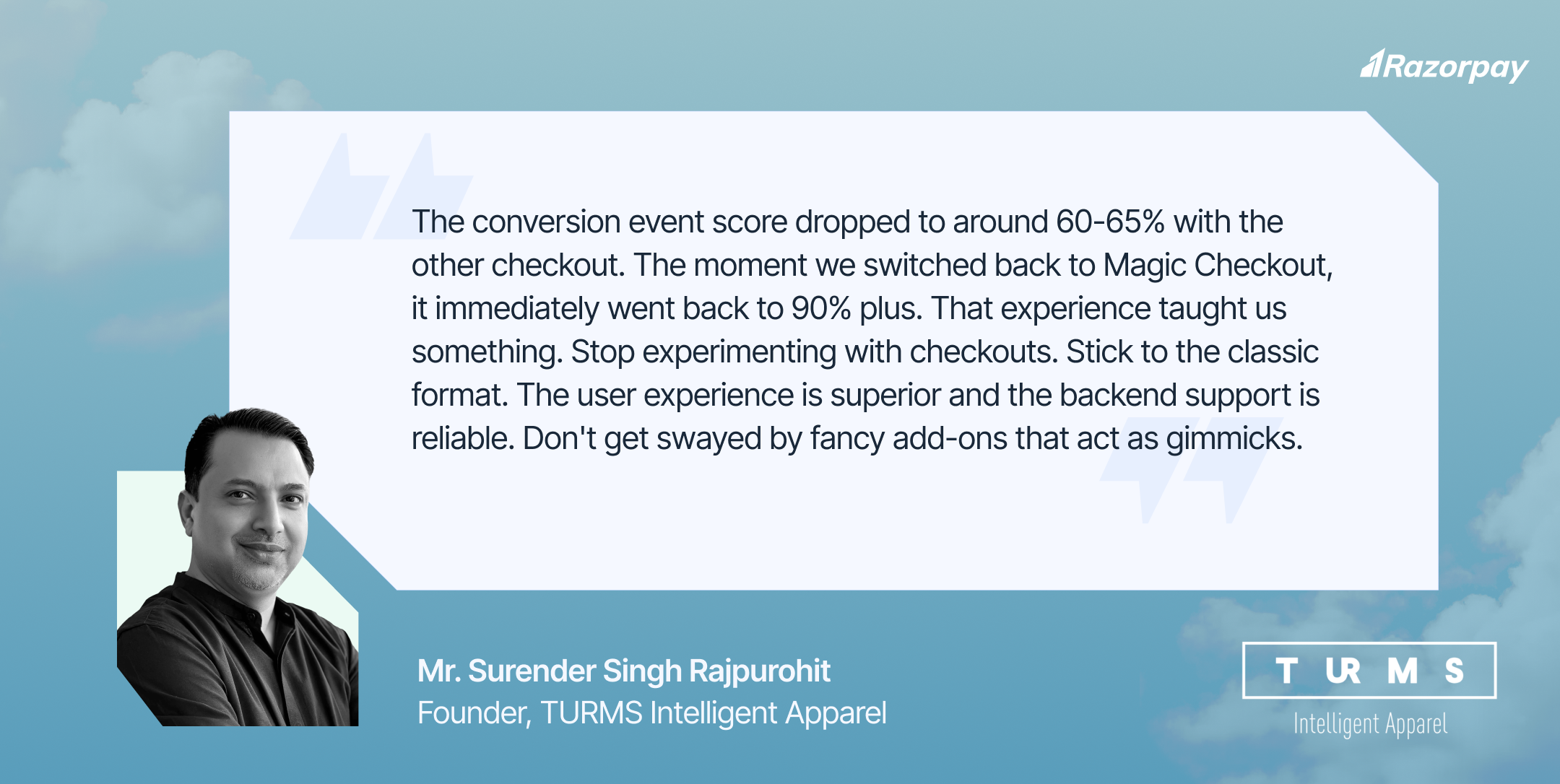 Magic checkout case study <> TURMS